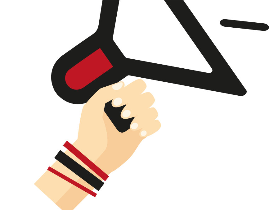 Megaphone Clipart Hand Holding - Loud Speaker Graphic Png (1014x675), Png Download