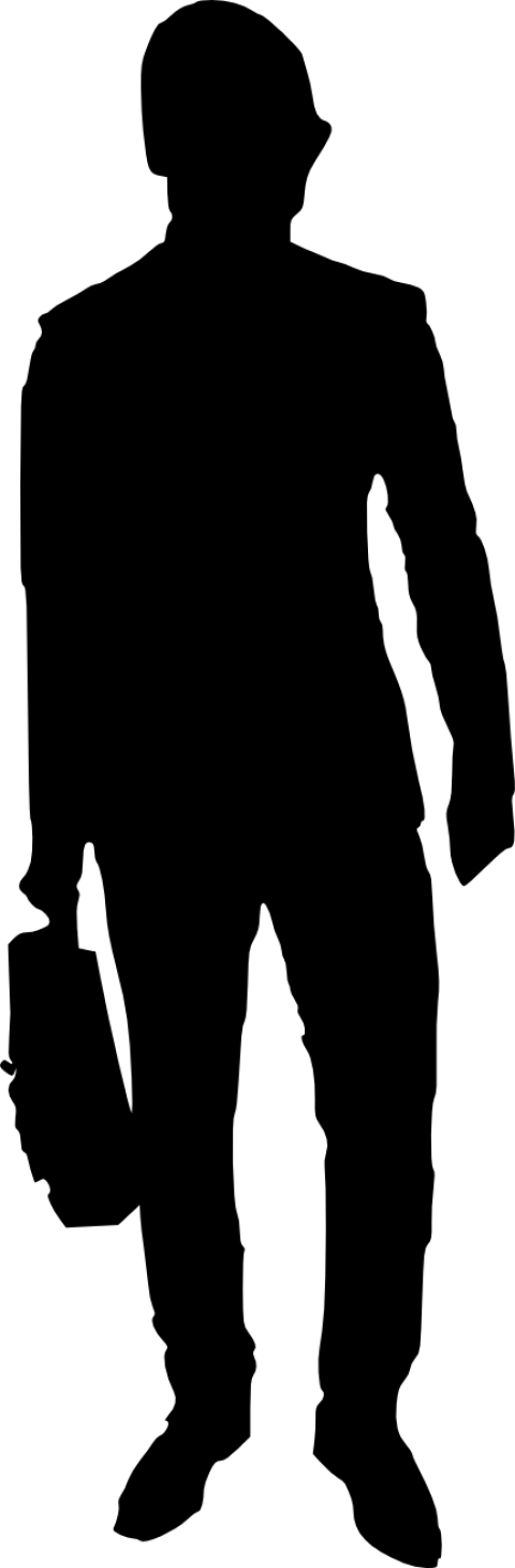 Free Png Man Silhouette Png Images Transparent - Silhouette (480x1462), Png Download