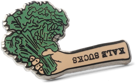 Kale Sucks Pin ‐ $9 - Label (650x650), Png Download
