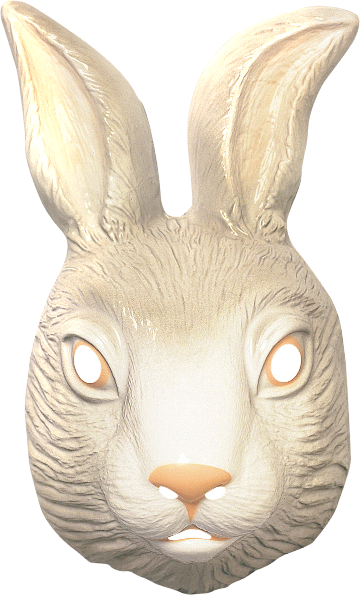 Bunny Head Mask - Rubies Deluxe Angel Halo (716x1183), Png Download
