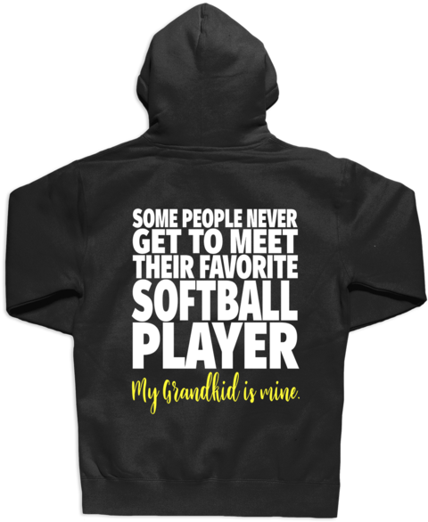 My Grandkid Is My Favorite Softball Player Shirts, - Fishing Saved Me From Becoming Hoodie (586x600), Png Download