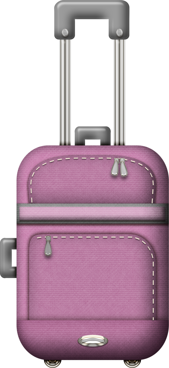 Яндекс - Фотки - Purple Luggage Clipart (590x1280), Png Download