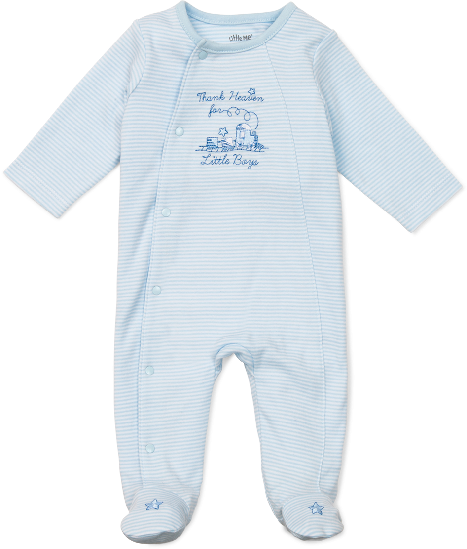 Thank Heaven For Little Boys Footie - One-piece Garment (1200x1200), Png Download