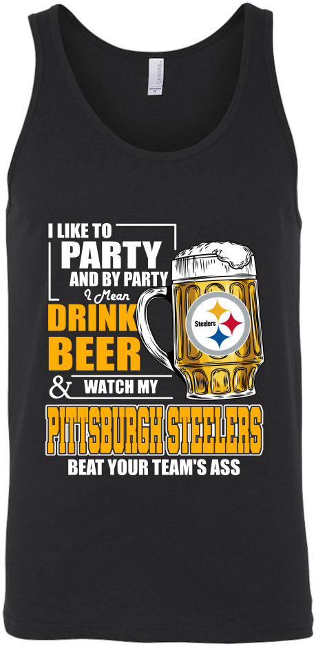 Nfl I Like To Party And By Party I Mean Drink Beer - Am A Pitbull T Shirt (1024x1024), Png Download