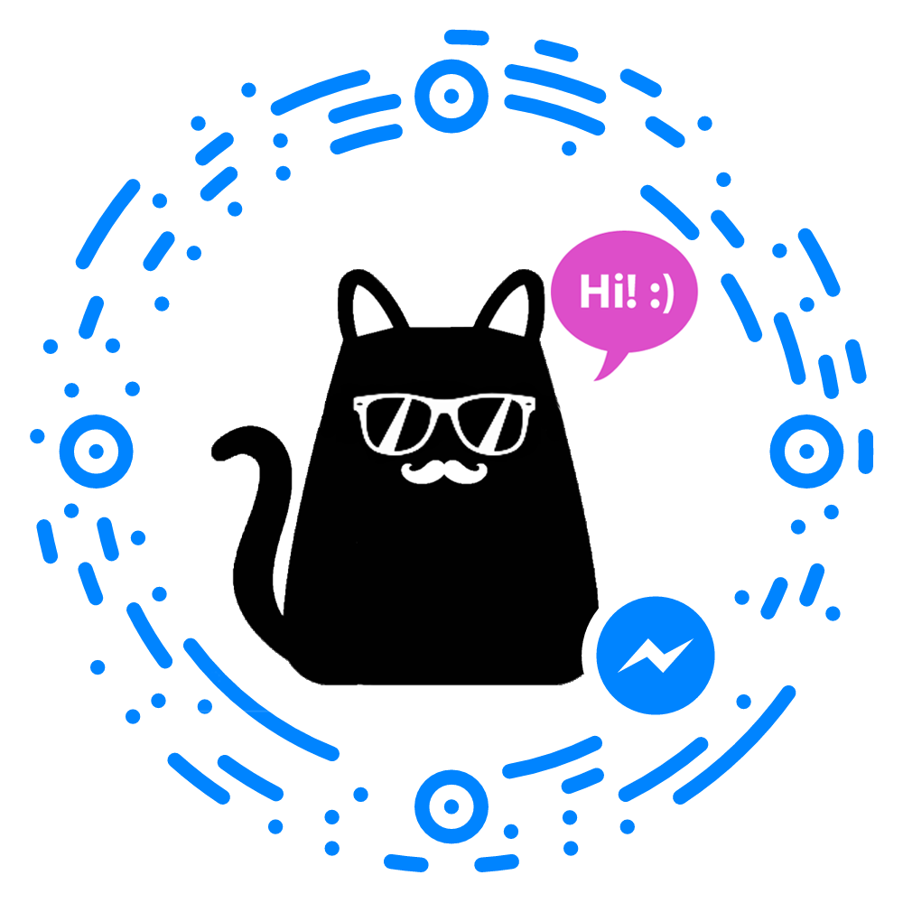 Fun Facts About Users Chatting With A Cat Png Funny - Mica The Hipster Cat Bot (1000x1000), Png Download