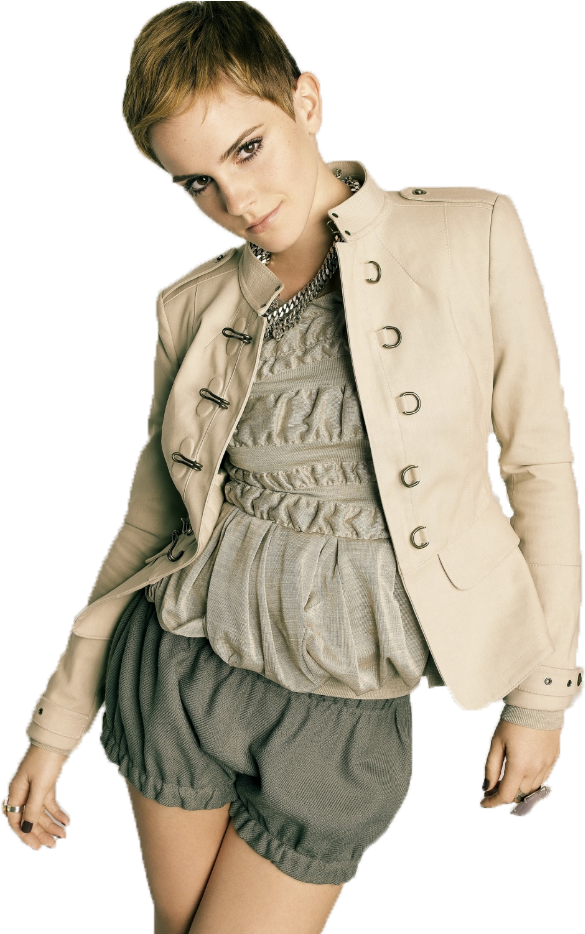 Ahuj, Mám Pro Vás Png Do Designu Apod - Emma Watson Marie Claire (700x933), Png Download