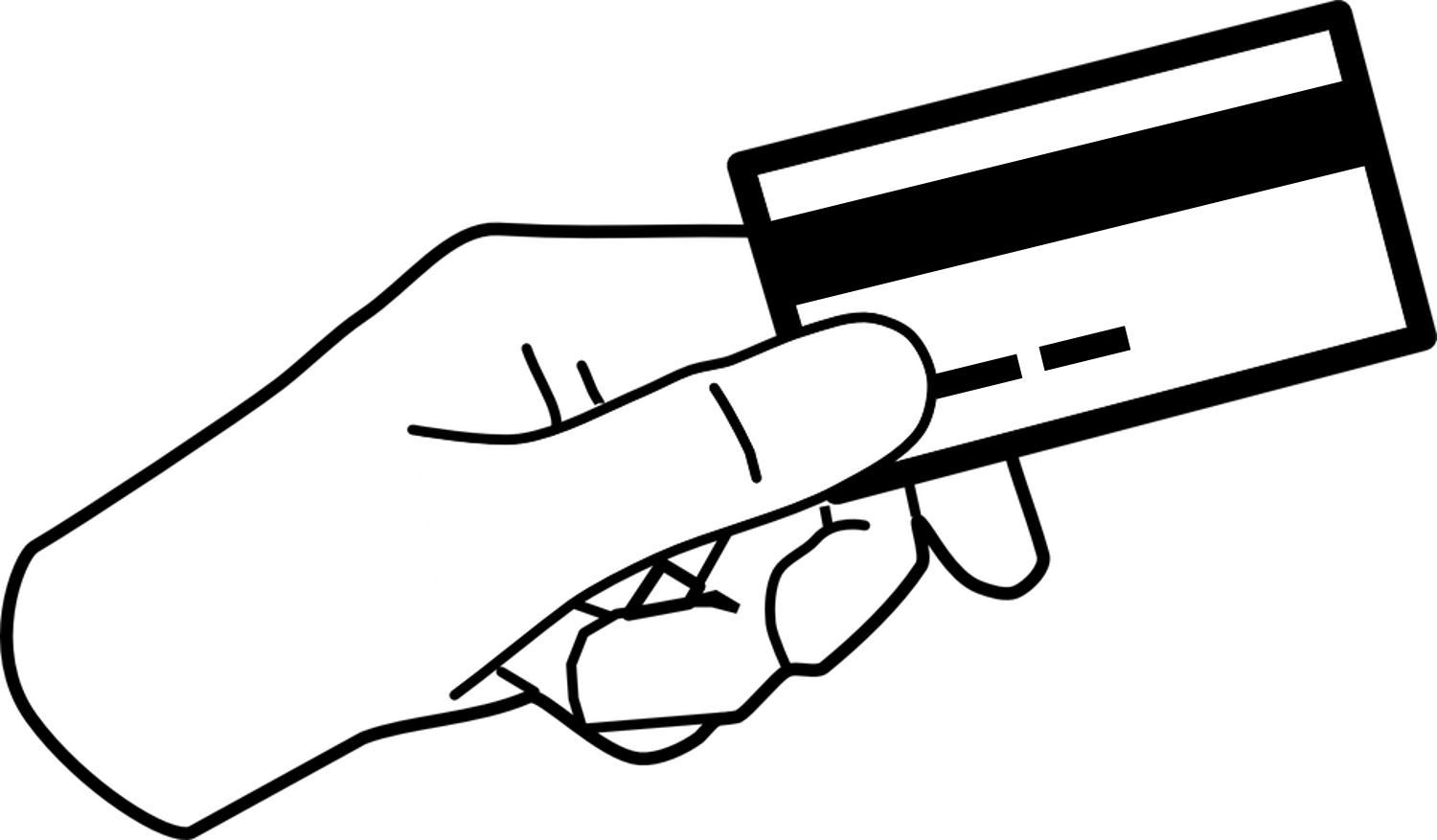 Statement Clipart Credit Card Bill - Hands Holding Something Clipart (1500x877), Png Download