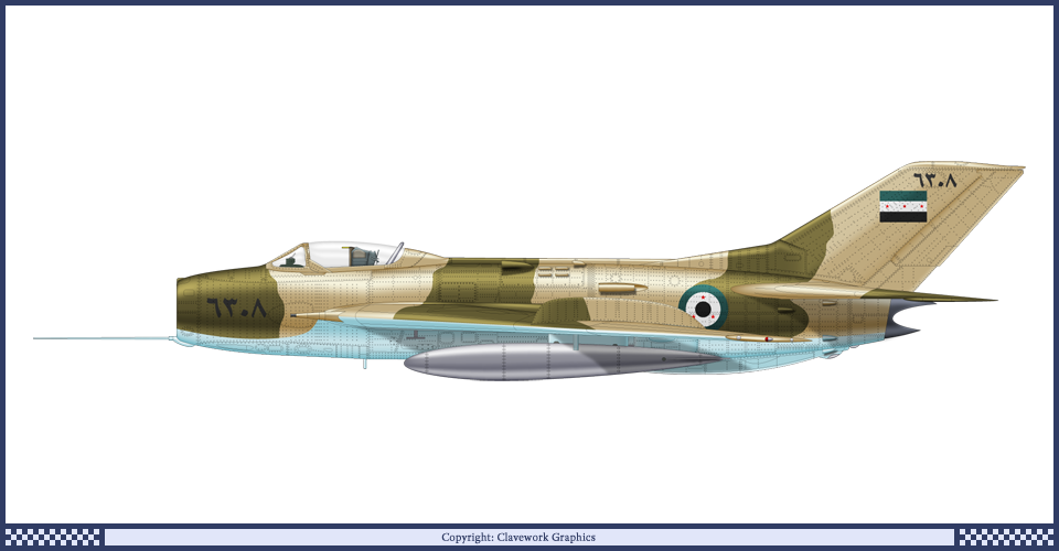 The Iraqis Obtained Some Mig-19s Fighters In The Early - Mig 19 Side View (960x500), Png Download