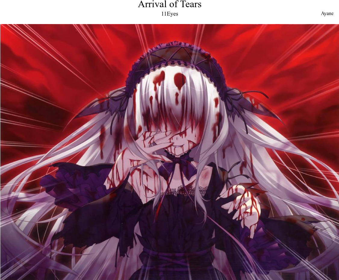 Print - Arrival Of Tears Anime (1169x1047), Png Download
