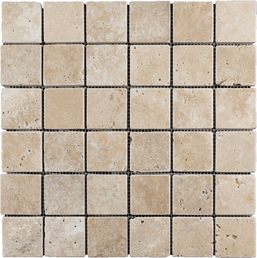 Walnut Travertine Mosaic Tile - Travertine (1024x1024), Png Download