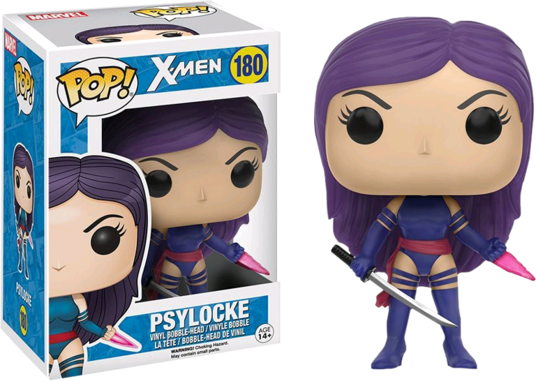 Psylocke Pop Vinyl Figure - Psylocke Funko Pop (768x546), Png Download