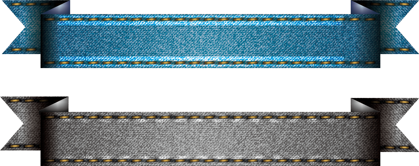 Denim Png Transparent Image - Denim Blue Border (1344x534), Png Download