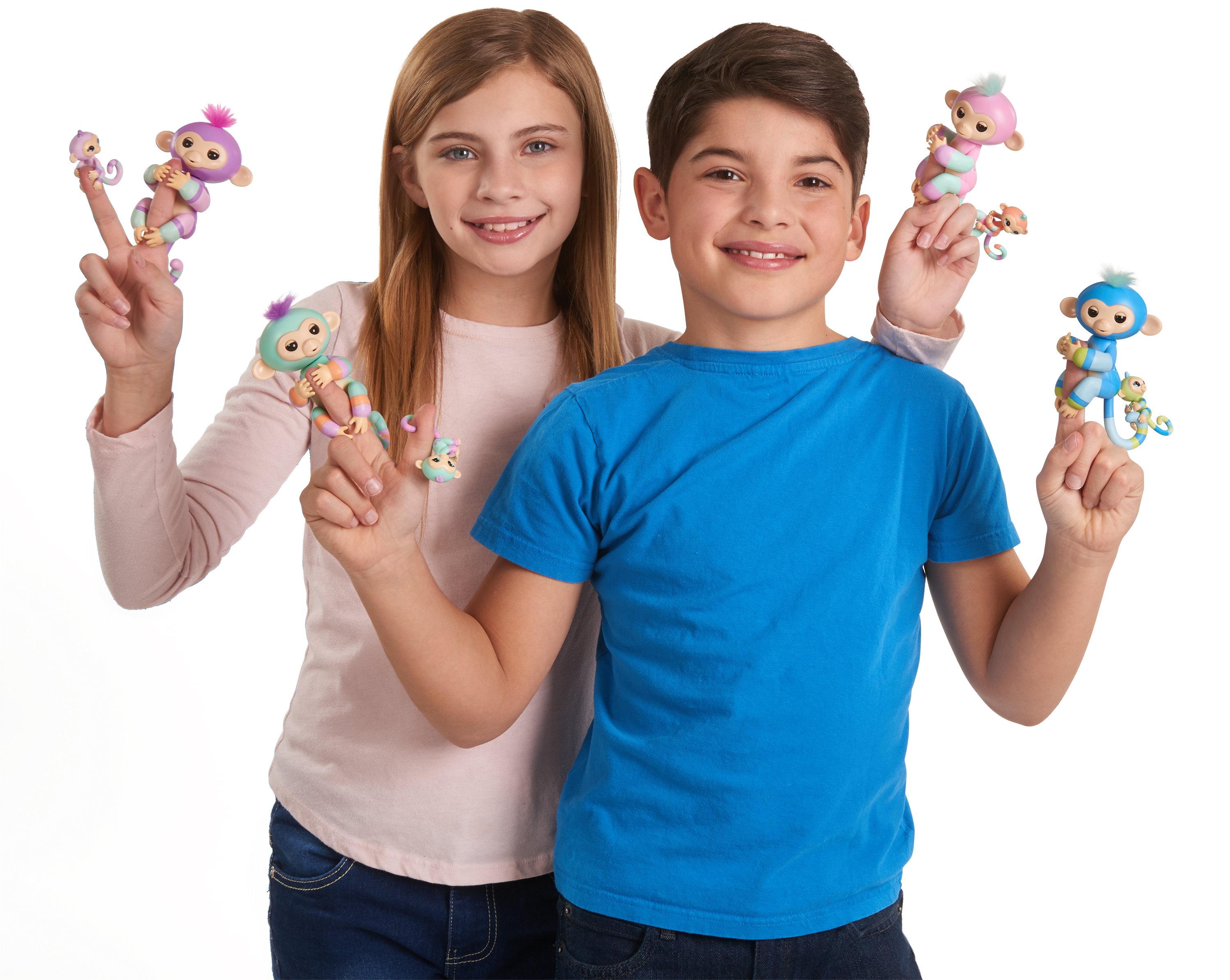 Fingerlings Baby Monkey & Mini Bffs (3000x3000), Png Download