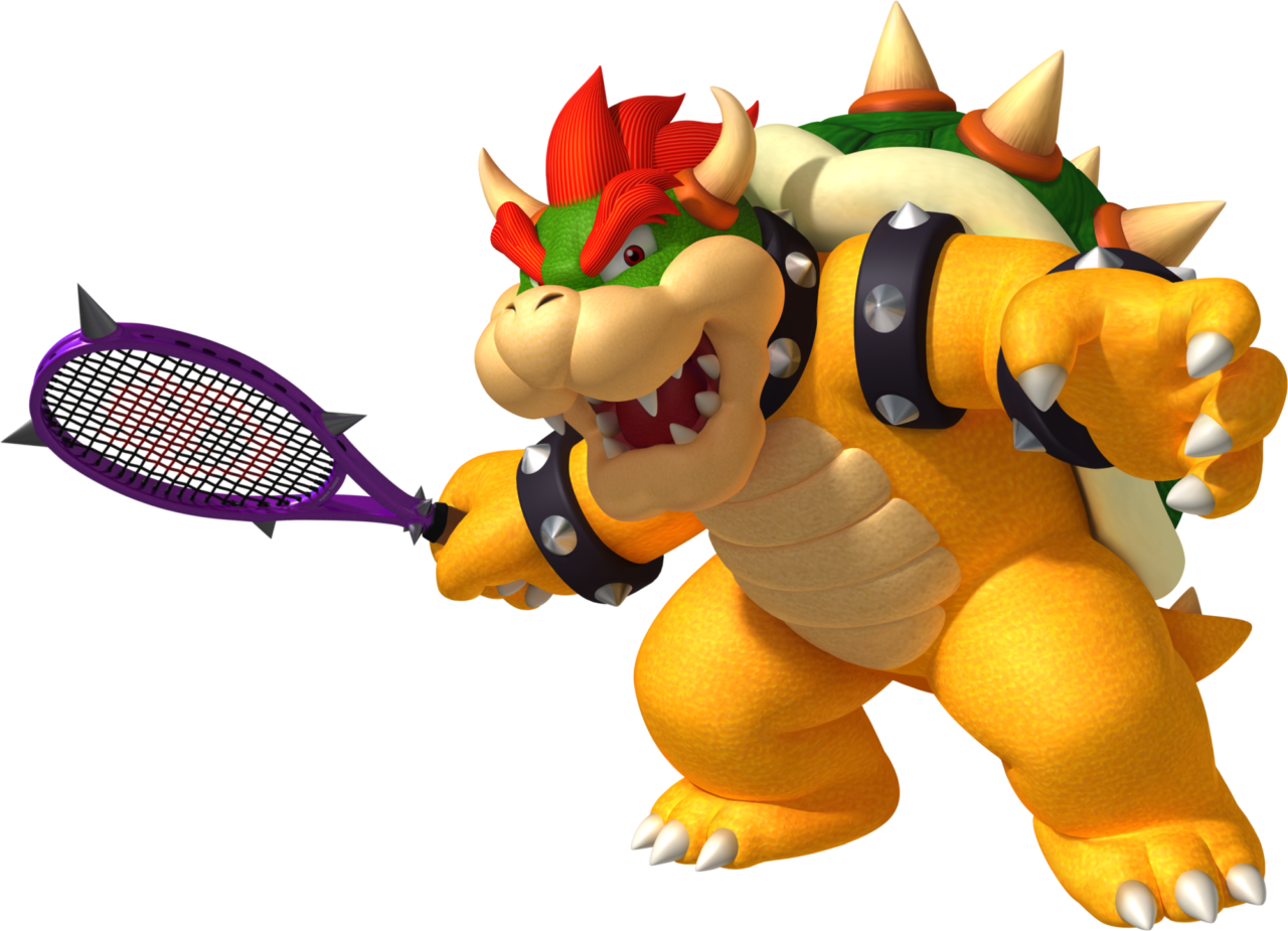 "come On, Son, Let's Play Sports Together - Bowser Mario Tennis Aces (1280x925), Png Download