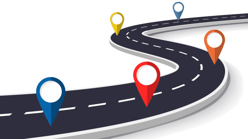 Free Retirement Roadmap Review - Clip Art Road Map (800x450), Png Download