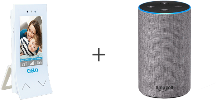 Cielo Breez Work With Amazon Alexa - Amazon Echo 2nd Generation Handsfree, Wi-fi Light Grey (800x400), Png Download