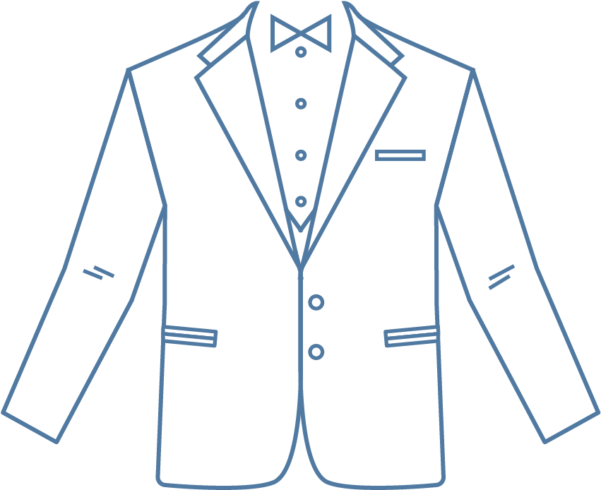 Bottoms Clip Tuxedo - T-shirt (1200x1200), Png Download