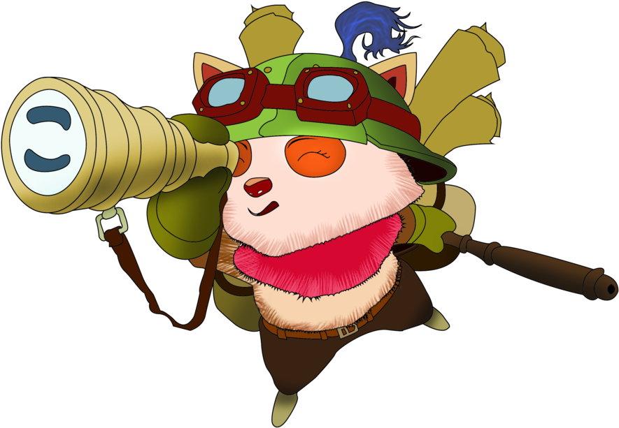 Picture Royalty Free Library Captain Teemo Of Legends - Video Game (900x631), Png Download