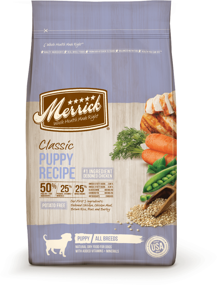 Merrick Classic Puppy Recipe Dry Dog Food - Merrick Dog Food Puppy (1000x1000), Png Download