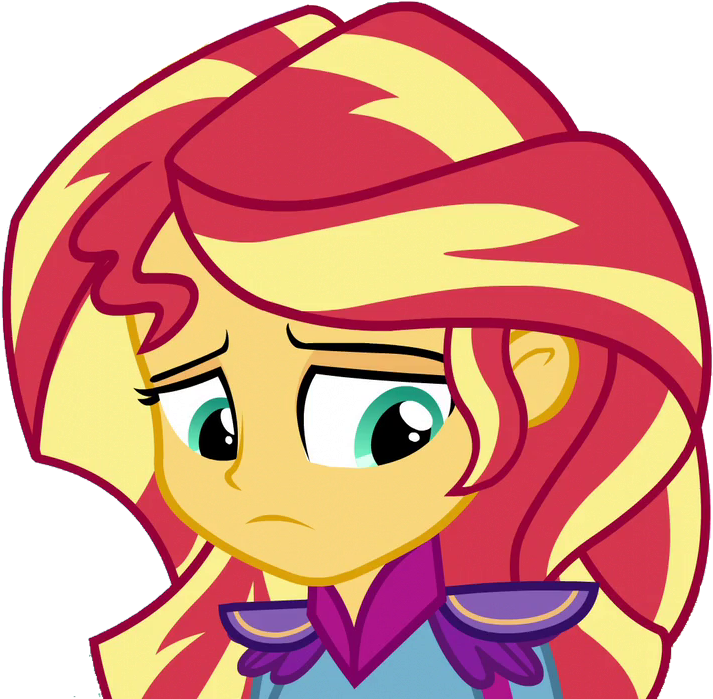 Equestria Girls, Friendship Games, Motorcross Outfit, - Sunset Shimmer Friendship Games Sad (738x706), Png Download