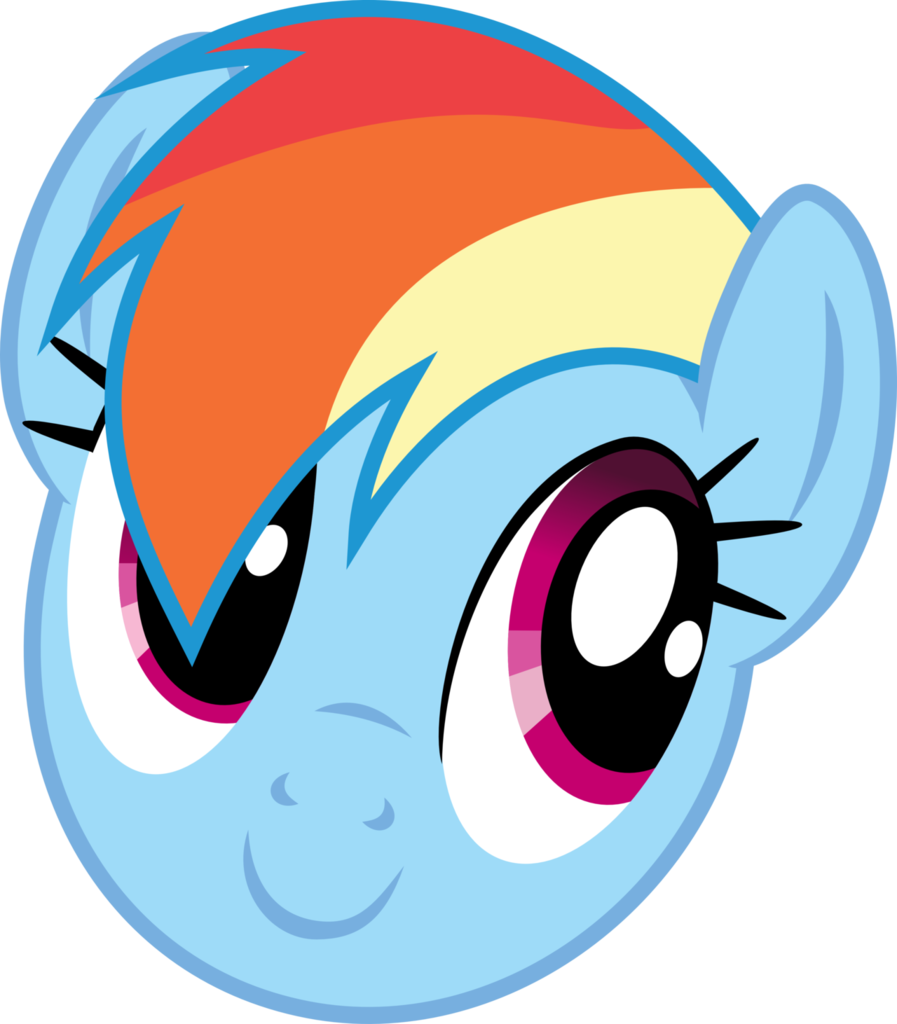Head, Oh You, Rainbow Dash, Safe, Simple Background, (897x1024), Png Download