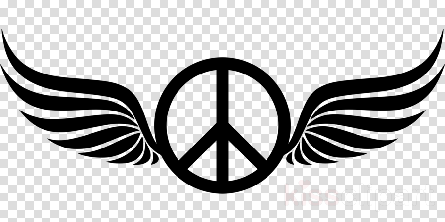 Download Peace Sign With Wings Clipart Peace Symbols - Transparent Background Key Icon (900x450), Png Download