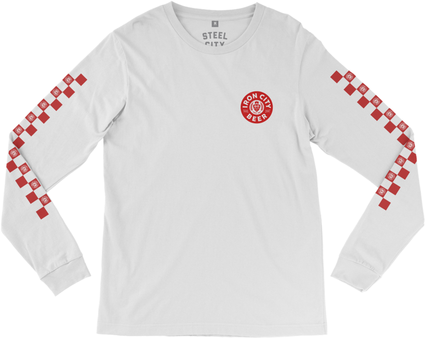 Iron City Logo Long Sleeve - Pittsburgh (857x1024), Png Download