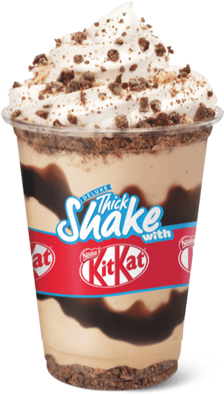 Kit Kat Deluxe Thickshake - Kitkat Storm Hungry Jacks (760x570), Png Download