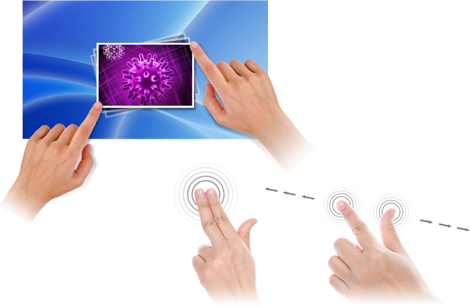 Dual-point Optical Touch - Computer Monitor (1875x1250), Png Download