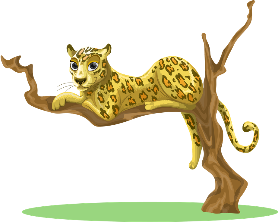 Free To Use & Public Domain Leopard Clip Art - Leopard In Tree Clipart (1000x803), Png Download