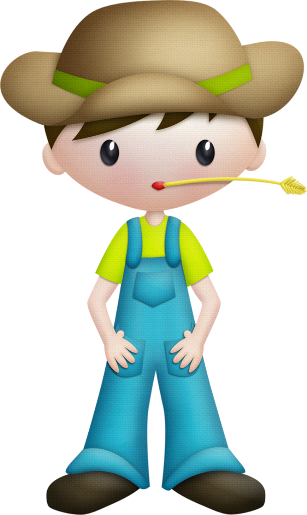 Kaagard Onthefarm Farmer Png - Farm Boy Clipart (612x1024), Png Download