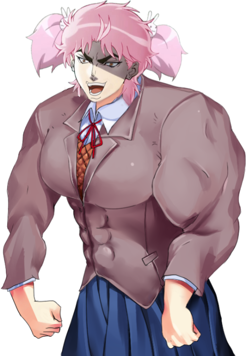 Buff Dadsuki - Doki Doki Literature Club Buff (516x733), Png Download