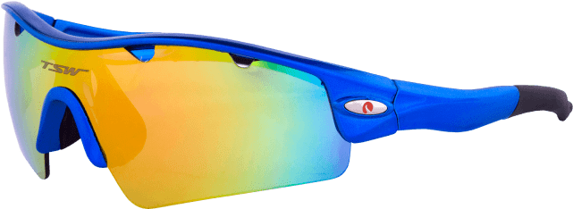 Óculos Ciclismo Tsw Alux C/ 3 Lentes Polarizado Azul/pto - Oculos Tsw Ciclismo (800x800), Png Download