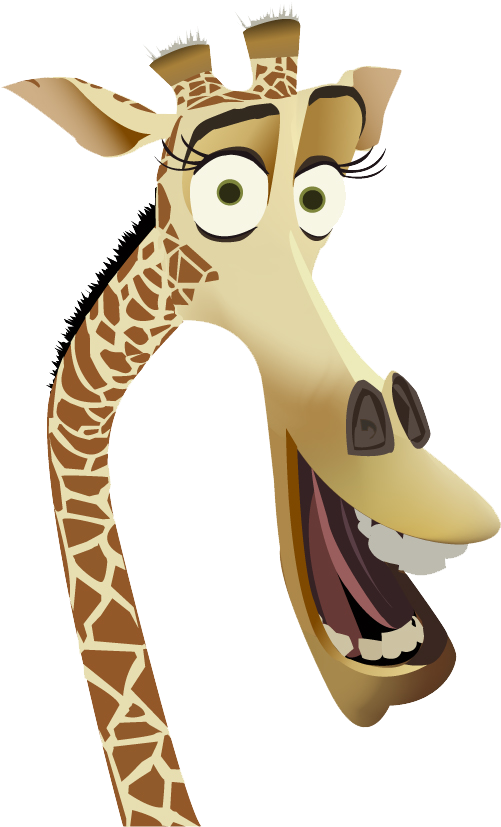 Madagascar And Shrek - Melvin The Giraffe From Madagascar (501x827), Png Download