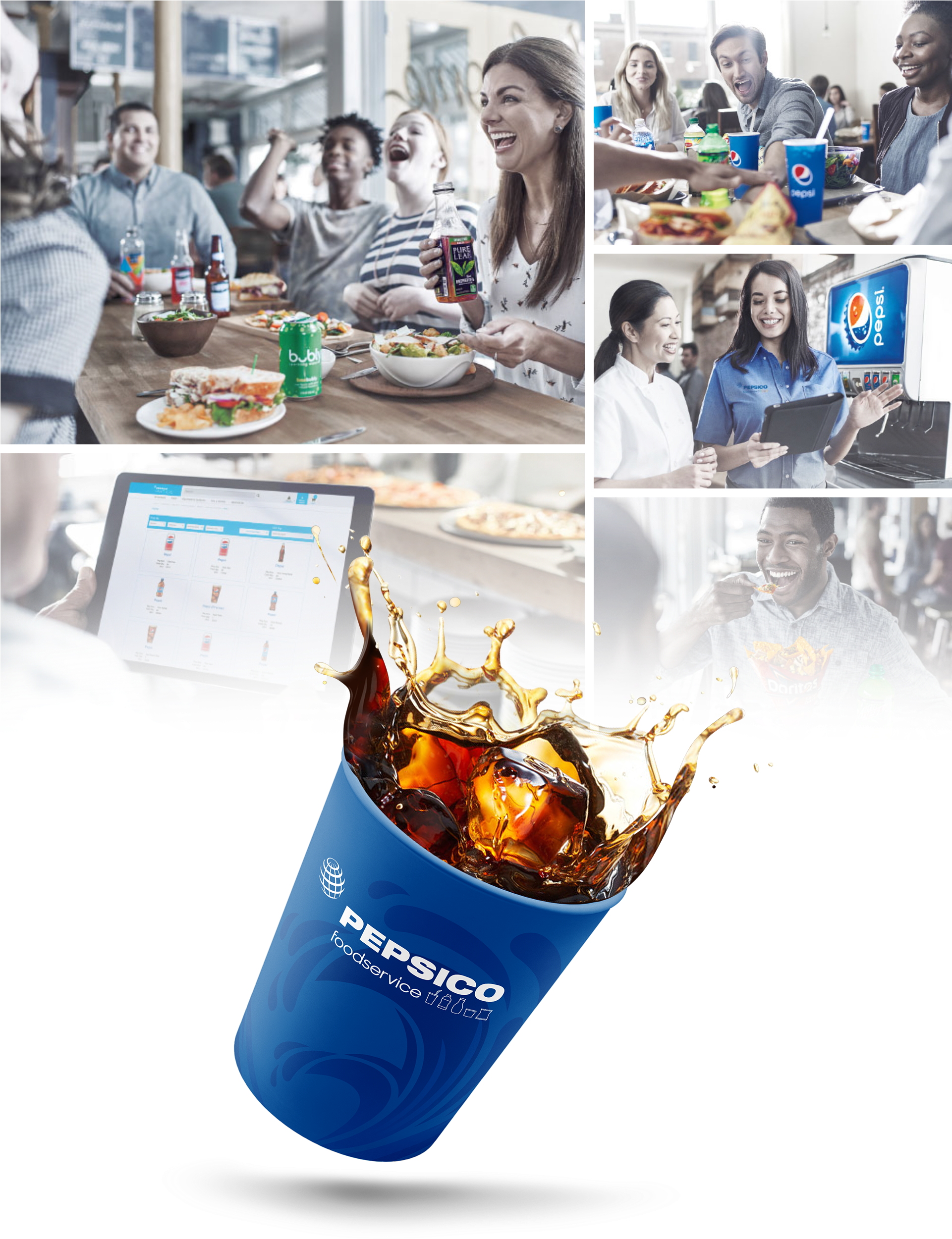 Pepsico Foodservice Photography & Cola Splashed Cup - Coca-cola (1920x2520), Png Download