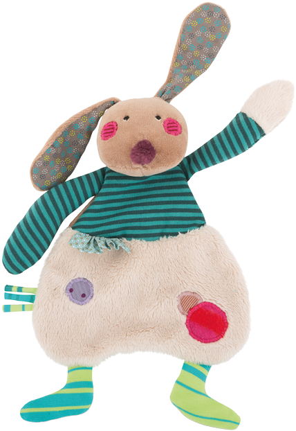 Moulin Roty Rabbit Comforter - Comforter, Rabbit, Les Jolis Pas Beaux, Moulin Roty (900x670), Png Download