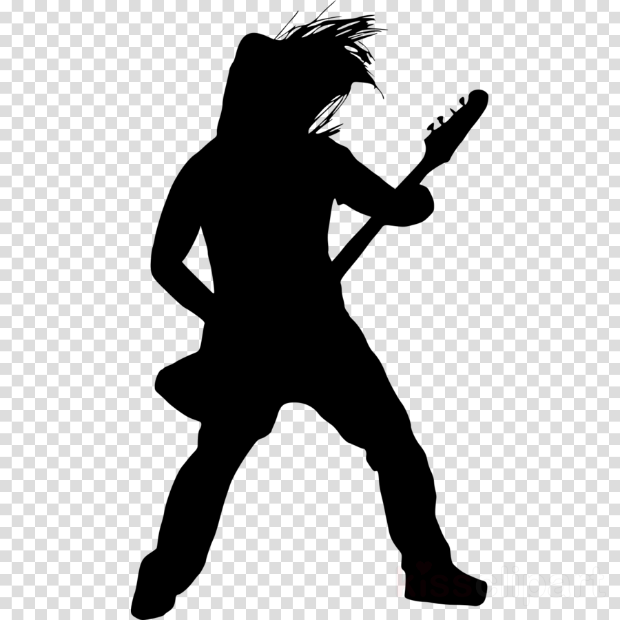 Guitarist Silhouette Png Clipart Electric Guitar Guitarist - Guitar Player Silhouette Png (900x900), Png Download