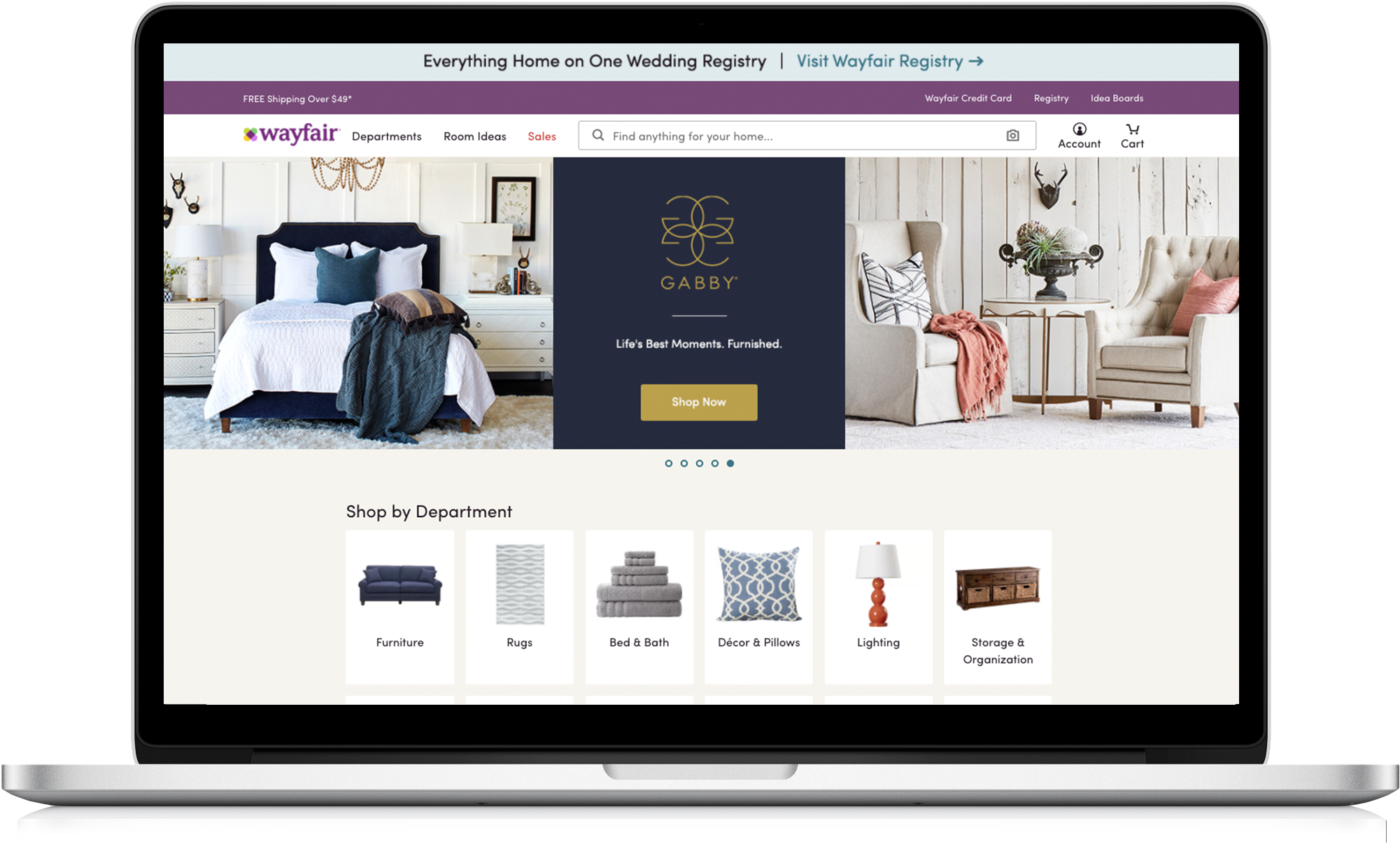 Among Consumers, Wayfair Is A Well-known Brand - Macbook With Facebook Png (2178x1339), Png Download