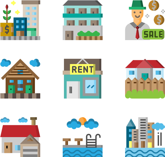 Real Estate - Icon (600x564), Png Download