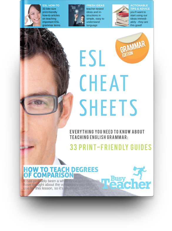 33 Esl Cheat Sheets - Teacher (585x786), Png Download