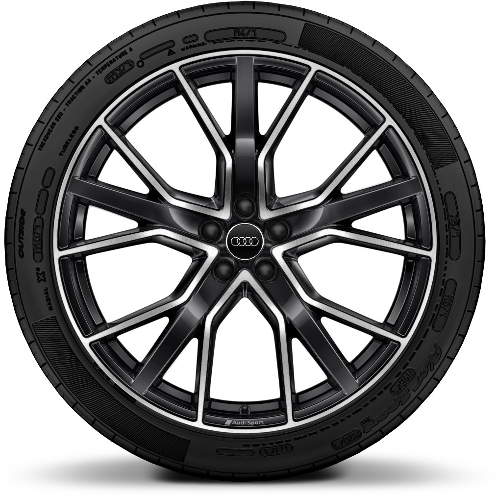 Audi Sport® 5 V Spoke Star Design Anthracite Wheels - Nexen N Fera Au7 Tires Review (1080x1080), Png Download