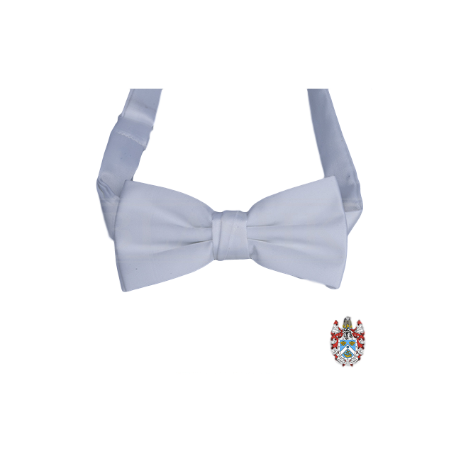 Bow Tie White - Satin (650x650), Png Download