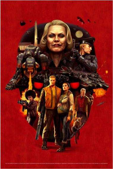 Wolfenstein 2 Poster Faces Of Death - Wolfenstein The New Colossus (600x600), Png Download