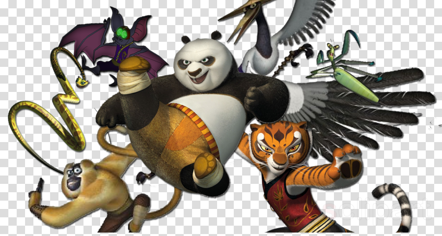 Kung Fu Panda Png Clipart Po Master Shifu Tigress - Kung Fu Panda Png (900x480), Png Download