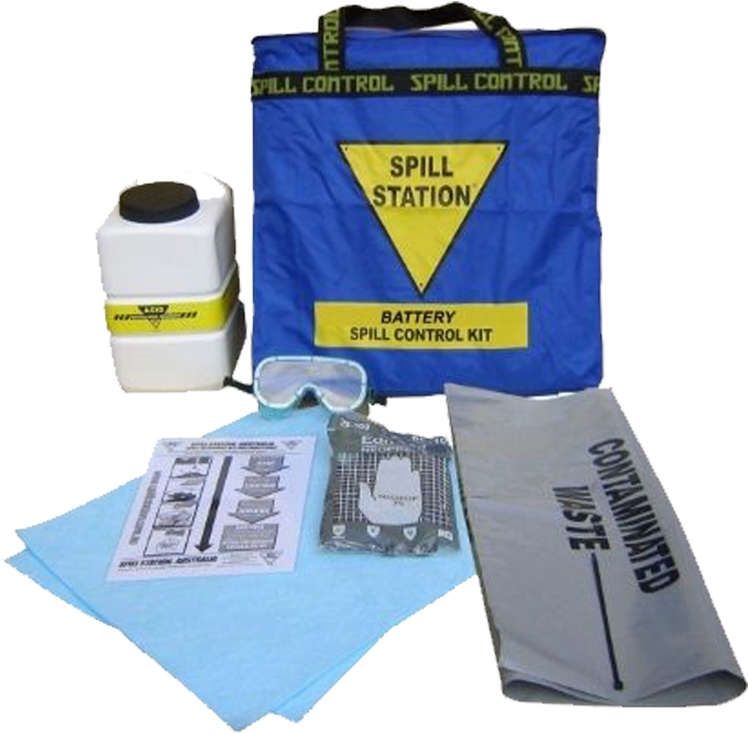 Battery Spill Control Kit (800x800), Png Download