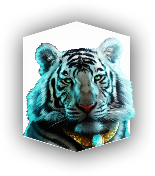 Tiger - Regal White Tiger Journal: 150 Page Lined Notebook/diary (525x596), Png Download