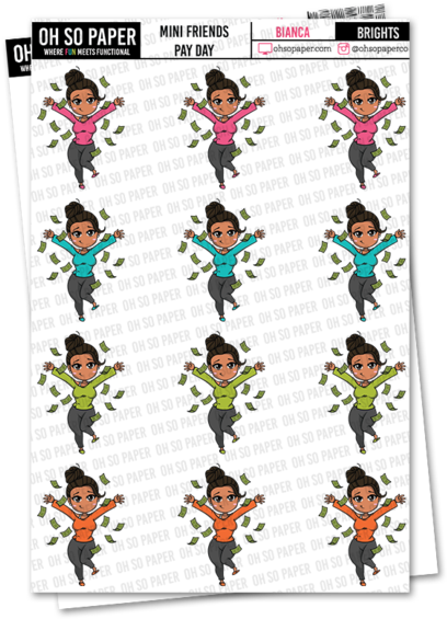 Mini Friends Pay Day Stickers - Friends (580x580), Png Download