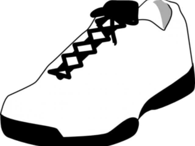 Shoes Clip Art Black And White (640x480), Png Download