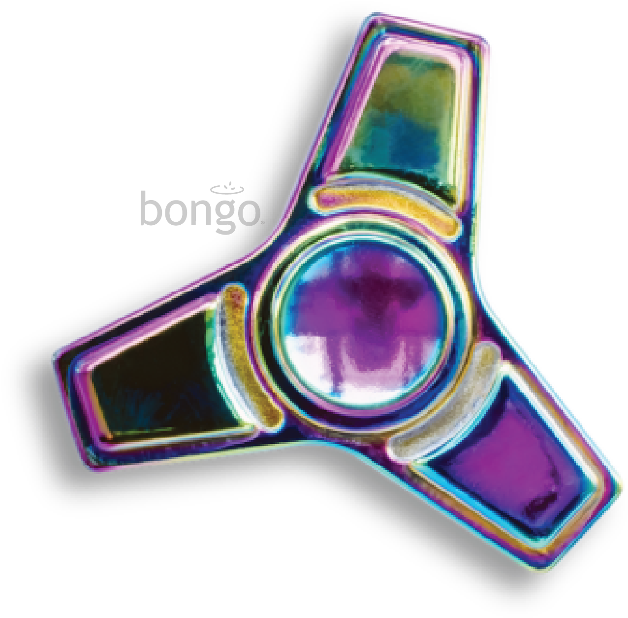 Triple Sided Multi Coloured Fidget Spinner - Cross (1822x1822), Png Download