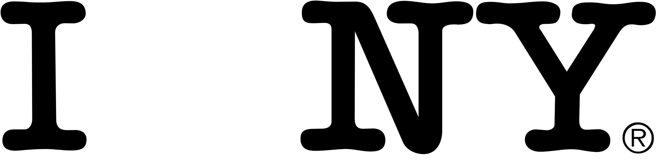 I Love New York Logo Black And White - Love Ny Signs (2400x2400), Png Download